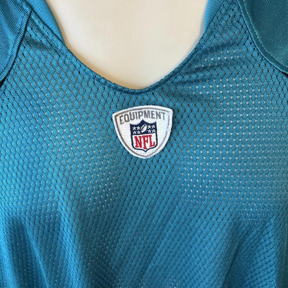 PHILADELPHIA EAGLES Reebok Jersey Blank Men Size LARGE GREEN AND WHITE NFL - Picture 2 of 7